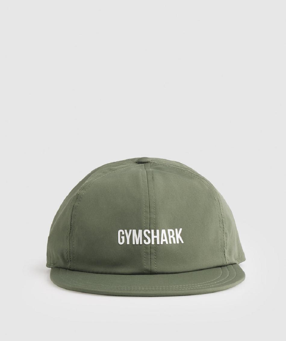 Sombreros Gymshark Planos Peak Cap Accessories Verde Oliva | CO 4209AHK